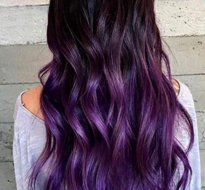 Purple Ombre Hair: Express Your Individuality With A Splash Of Color | Purple  Ombre Hair, Brunette Color, Purple Black Hair