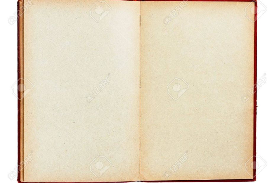 Old Book With Empty Pages Isolated Stock Photo, Picture And Royalty Free  Image. Image 12194518.