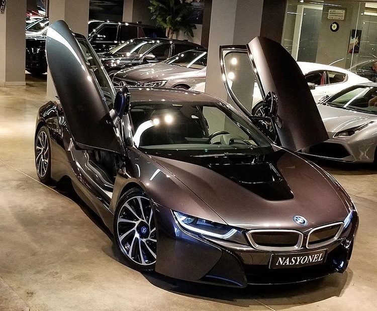 Bmw I8 Plug-In Hybrid Coupe “Sophisto Grey Metallic With Bmw I Frozen Blue  & Charcoal Black Leather” #Bmw #Bmwi8 #Electriccars #I8… | New Luxury Cars, Bmw  I8, Bmw