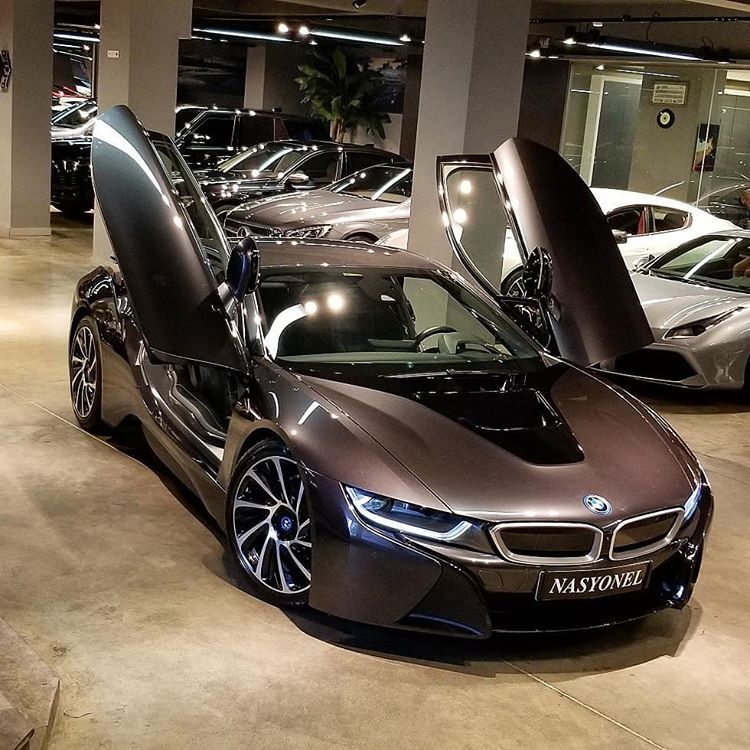 Bmw I8 Plug-In Hybrid Coupe “Sophisto Grey Metallic With Bmw I Frozen Blue  & Charcoal Black Leather” #Bmw #Bmwi8 #Electriccars #I8… | New Luxury Cars, Bmw  I8, Bmw