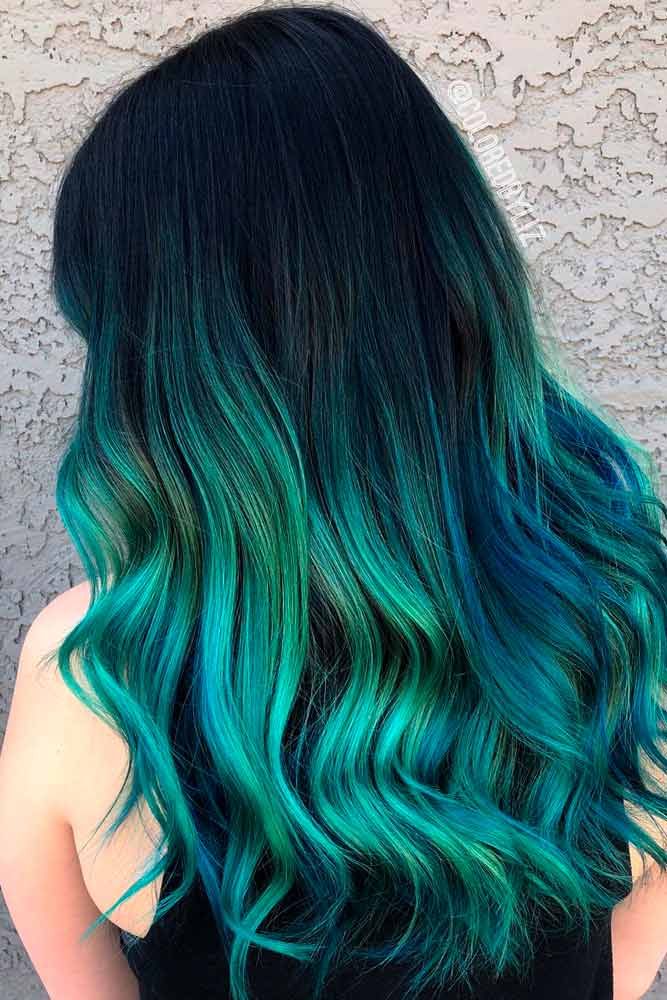 The Top Green Hair Color Ideas And How To Get Them | Green Hair Ombre, Green  Hair Colors, Brunette Hair Color