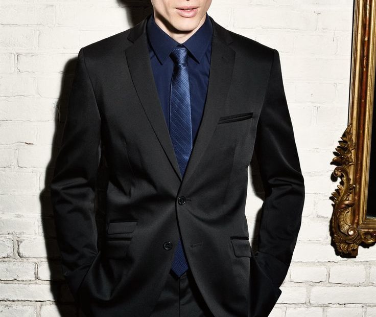 Black Suit, Blue Shirt And Tie. Mexx. | Black Suit Blue Shirt, Black Suit  Black Shirt, Black Suits