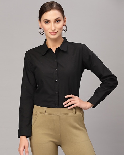 Buy Black Shirts For Women By Style Quotient Online | Ajio.Com