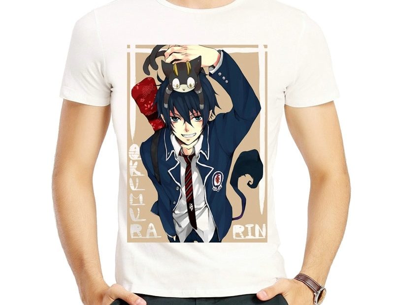 Blue Exorcist T White Color Mens Blue Exorcist Logo Tshirt Tees Tshirt  Anime Tshirt | Lazada.Vn