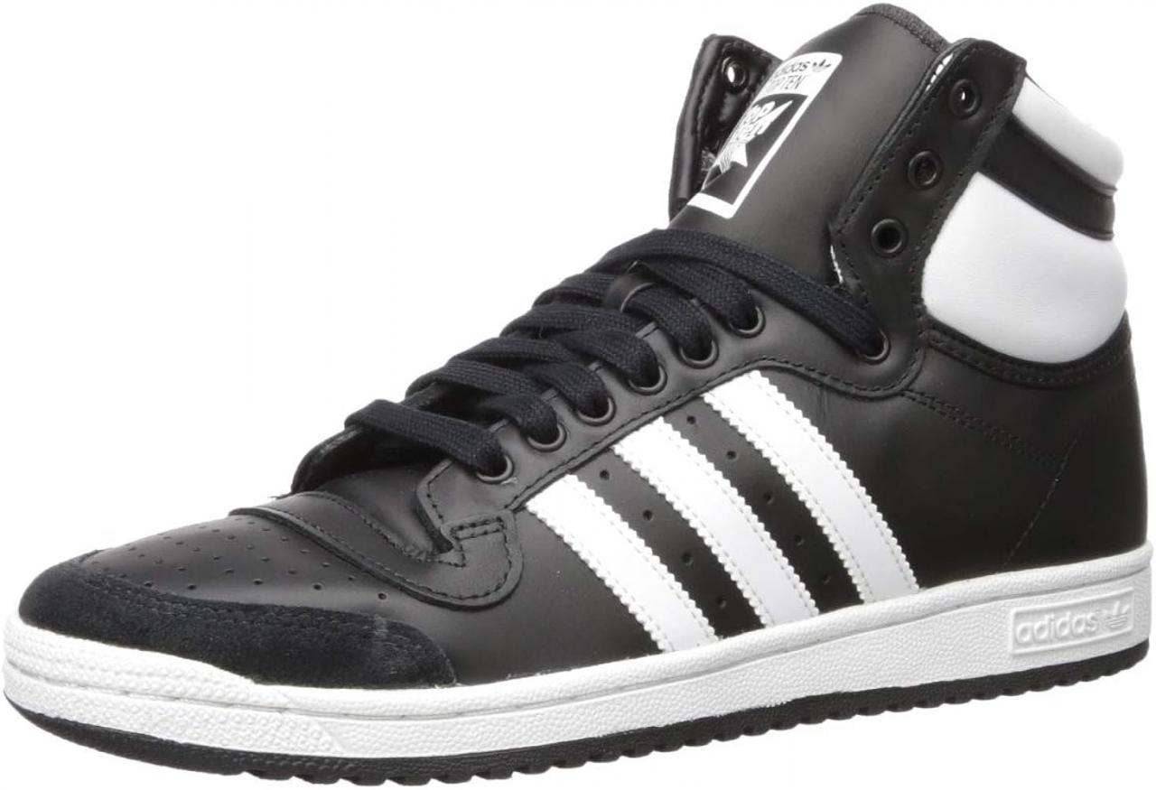 Amazon.Com | Adidas Originals Mens Top Ten Hi Sneaker, Core Black/Ftwr  White/Core Black, 9.5 Us | Fashion Sneakers