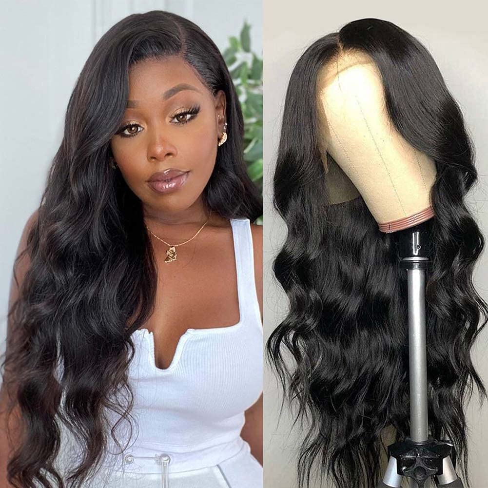 Amazon.Com : Body Wave Lace Front Wigs Human Hair, 13X4 Lace Frontal Human Hair  Wigs For Black Women, 150% Density Brazilian Virgin Human Hair Wig  Pre-Plucked With Baby Hair Natural Color (18
