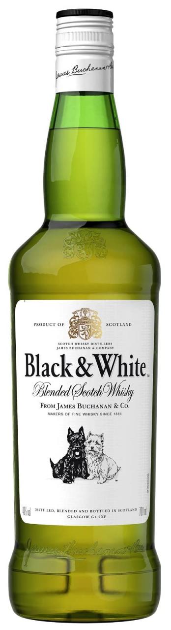 Black & White Blended Scotch Whisky, 700 Ml : Amazon.Sg: Grocery