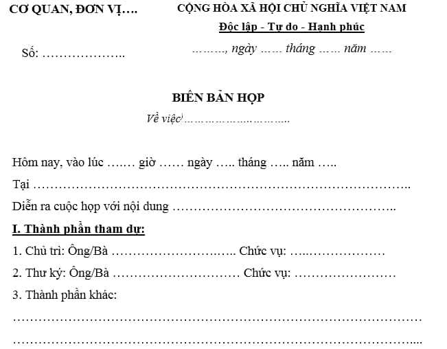 Mẫu Biên Bản Cuộc Họp Hoàn Chỉnh Năm 2023? Hướng Dẫn Cách Viết Biên Bản  Cuộc Họp Và Những Yêu Cầu Cần Có Khi Viết Biên Bản Cuộc Họp?