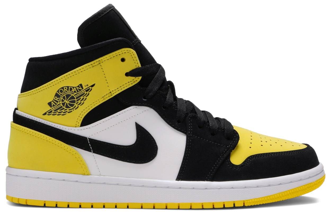 Giày Nike Air Jordan 1 Mid 'Yellow Toe' 852542-071 - Authentic-Shoes