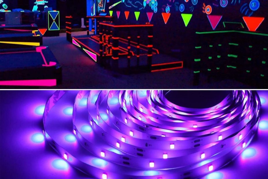 Amazon.Com: Icreating Uv Led Strip Lights - Battery Powered 9.84Ft Led  Black Light Strips 5V Uv Blacklight Strip, Uv Black Light Led Strips Kit  With Non-Waterproof Super Bright Uv Led Light Strip,