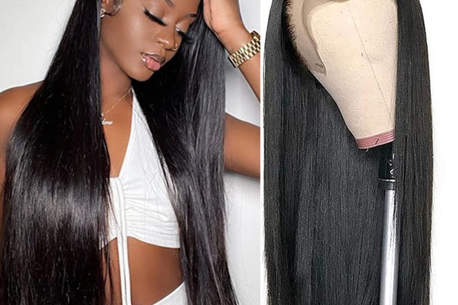 Amazon.Com : Lace Front Wigs Human Hair Straight Human Hair 13X4 Lace  Frontal Wigs For Black Women With Baby Hair 180% Density Transparent  Brazilian Virgin Human Hair Wig Pre Plucked Natural Color (