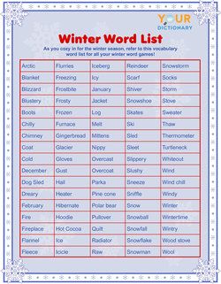 Winter Word Games: Printables & Diy Ideas | Winter Words, Hangman Words,  Word Brain Teasers