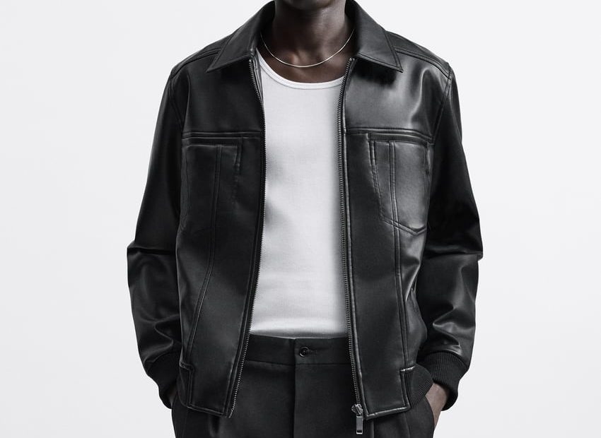 Faux Leather Jacket - Black | Zara United Kingdom