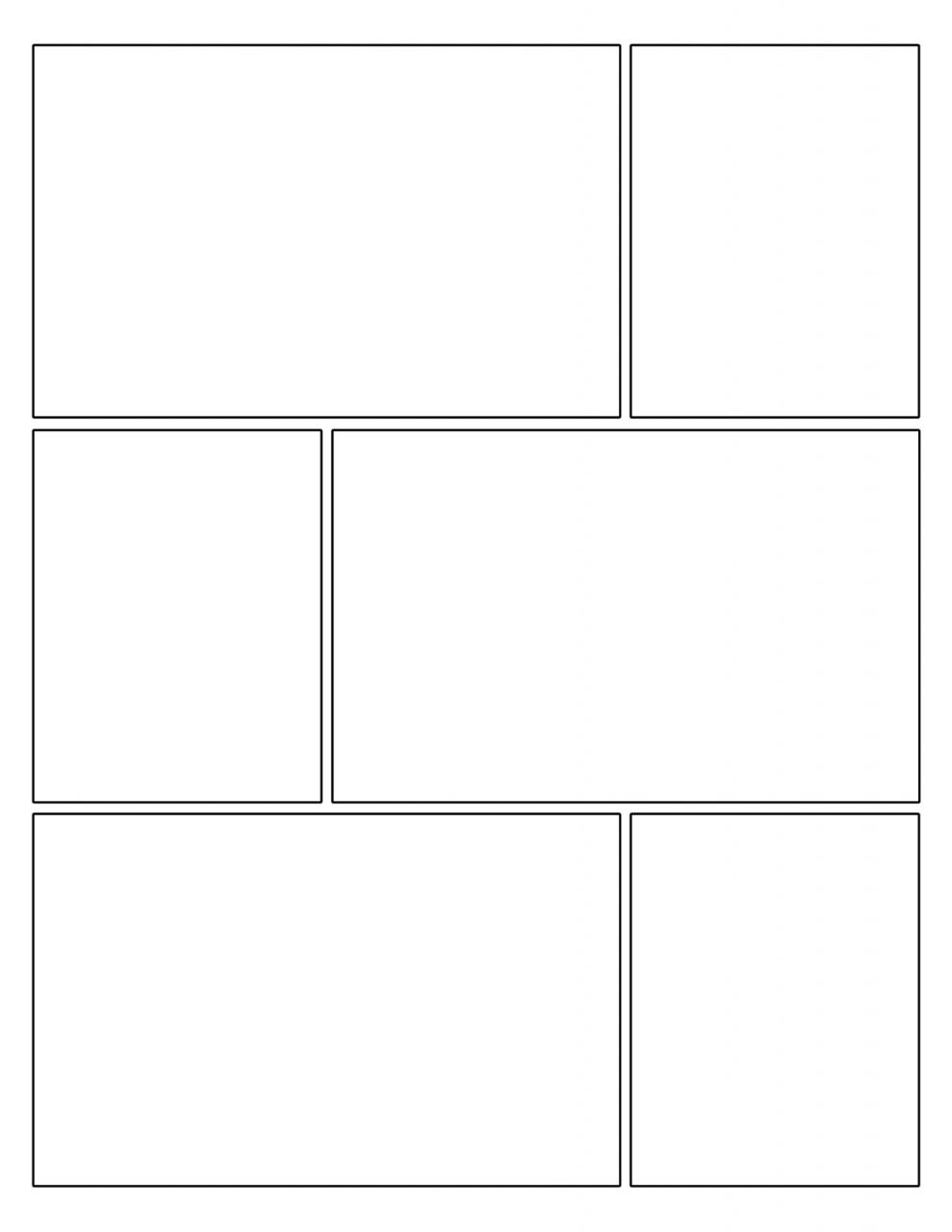 Free Printable Comic Strip Template Pages - Paper Trail Design