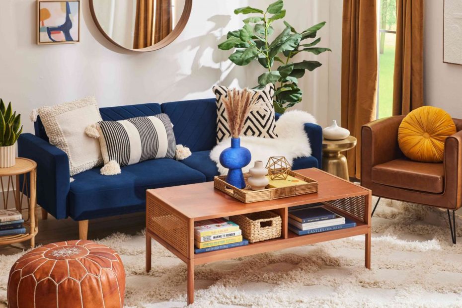 9 Design Tips For Blue Couches In Living Rooms