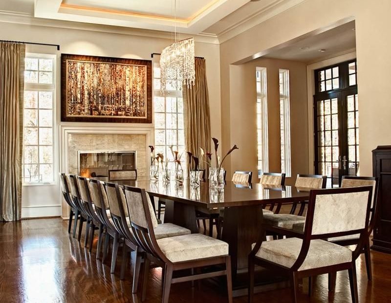 23 Designs For Epically Large Dining Rooms | Elegant Dining Room, Farmhouse Dining  Room Table, Dining Room Design
