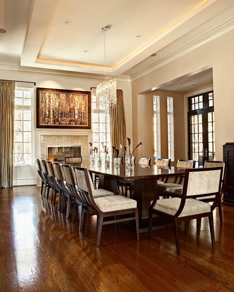 23 Designs For Epically Large Dining Rooms | Elegant Dining Room, Farmhouse Dining  Room Table, Dining Room Design