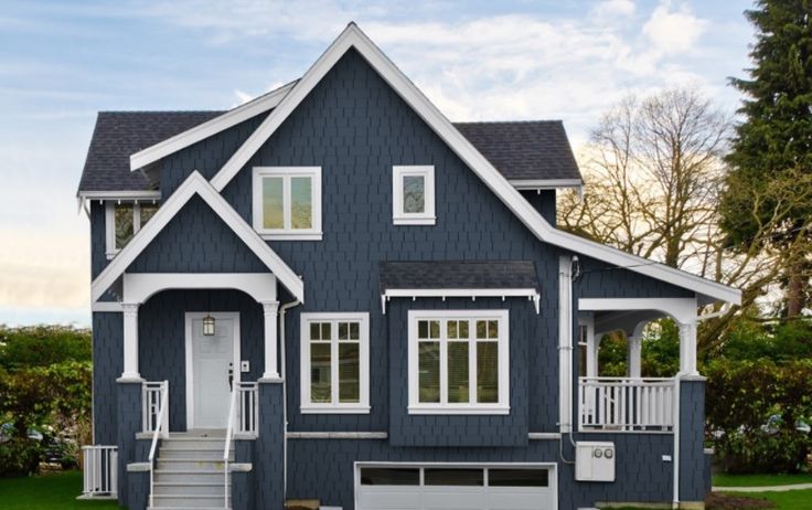 Home Color Options: Blue House Siding With White Trim | Allura Usa | House  Exterior Blue, Exterior House Colors, House Exterior