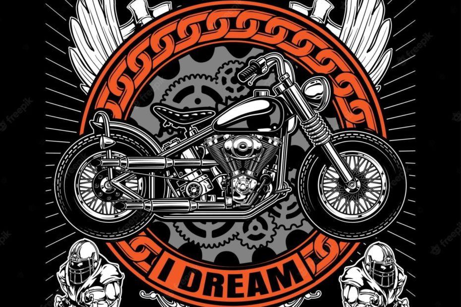 Premium Vector | Biker T-Shirt Design Template.