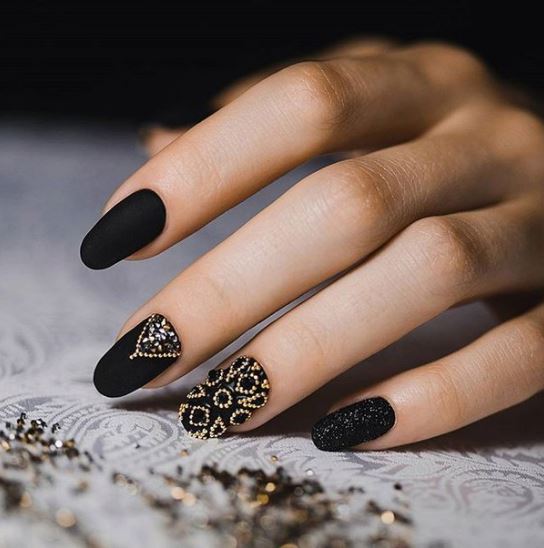 10 Beautiful Black Nail Art Designs To Try Right Now!