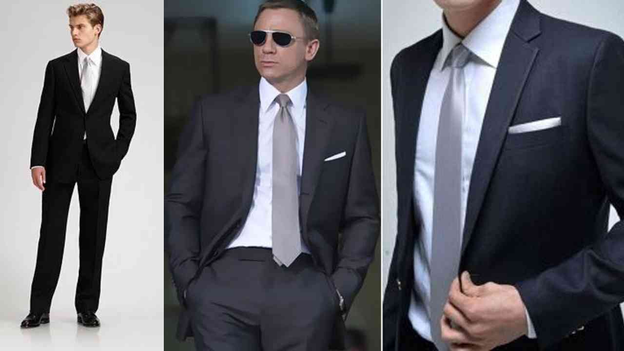 Can You Wear A Silver Tie With Black Suit - Dapperclan