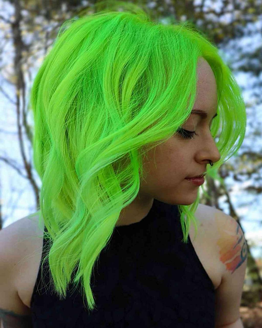 Light To Dark Green Hair Colors - 45 Ideas To See (Photos)