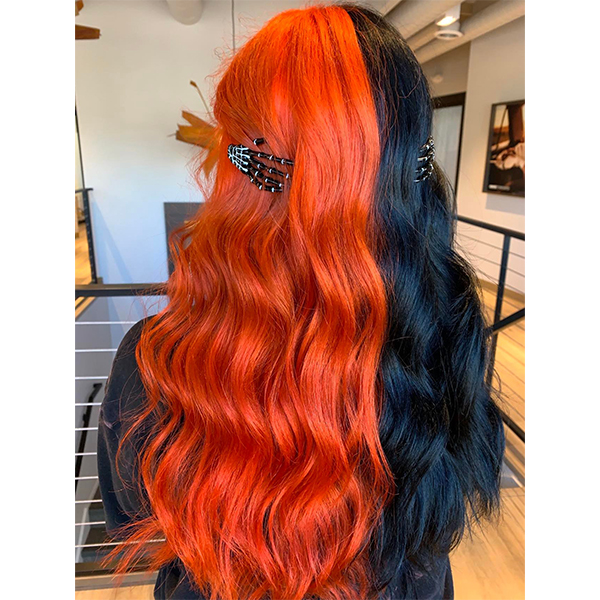 Orange & Black Split Dye - Behindthechair.Com