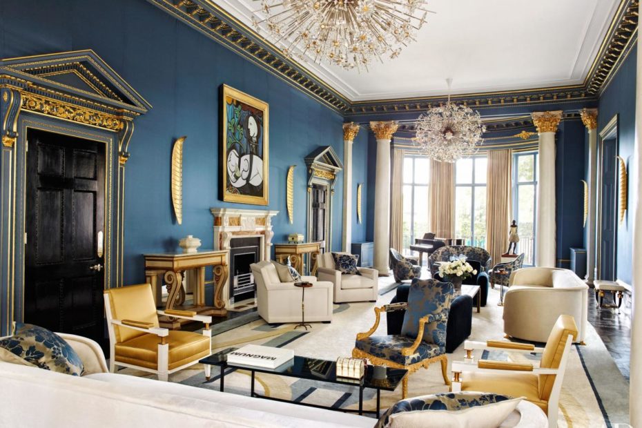 Blue And Gold Decoration Inspiration - London, Bali, And Tuscany |  Architectural Digest