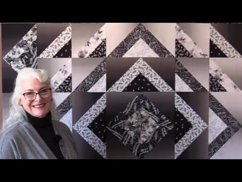 A Free Black, White And Grey Quilt Pattern - Youtube