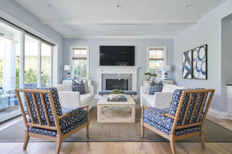 23 Blue And Gray Living Room Ideas