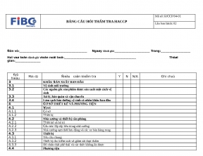 R Ccp 04 02 Checklist Tham Tra Haccp