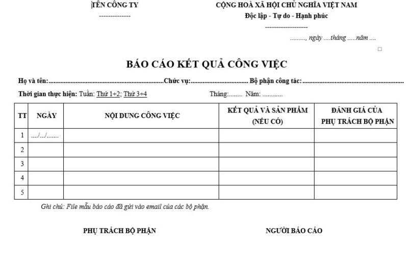 Mẫu Lập Kế Hoạch Công Việc Theo Ngày, Tuần, Tháng Mới Nhất