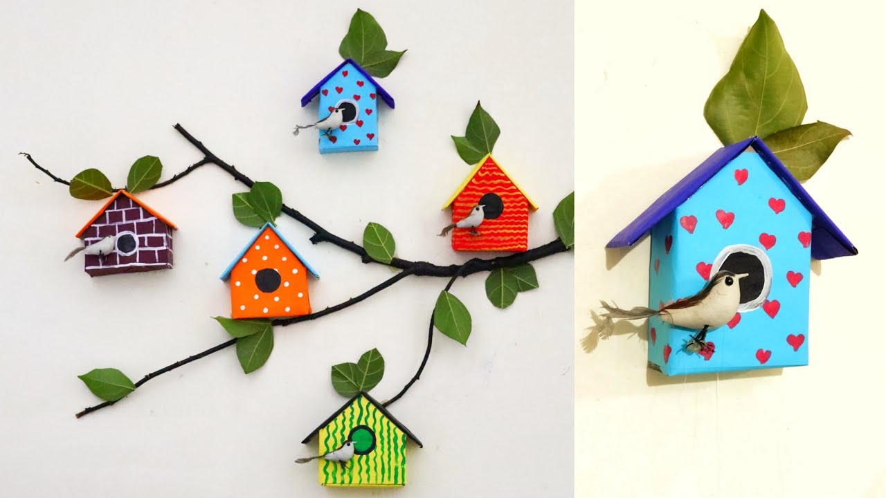 Hand Painted Bird House | Home Decor | Traditional Way To Decor Home |  @Punekarsneha - Youtube