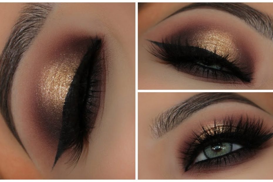 Gold & Black Halo Smokey Eyes | Amys Makeup Box - Youtube