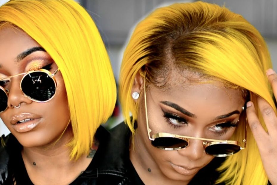 How To Slay Yellow Hair On Dark Skin | Woc | Yellow Bob | Laurasia Andrea -  Youtube