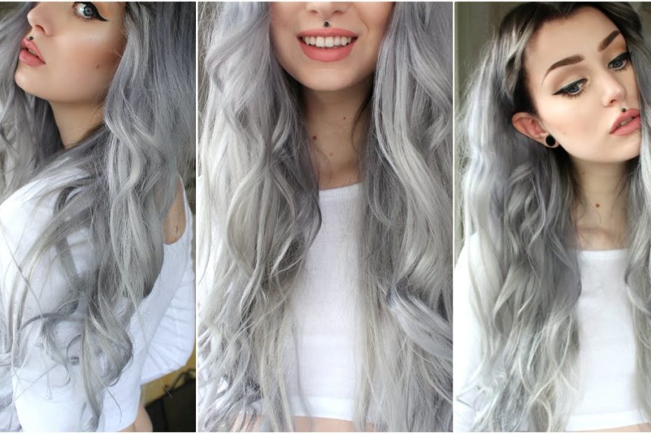 How To: Dark Grey/Silver & Black Roots | Evelina Forsell - Youtube