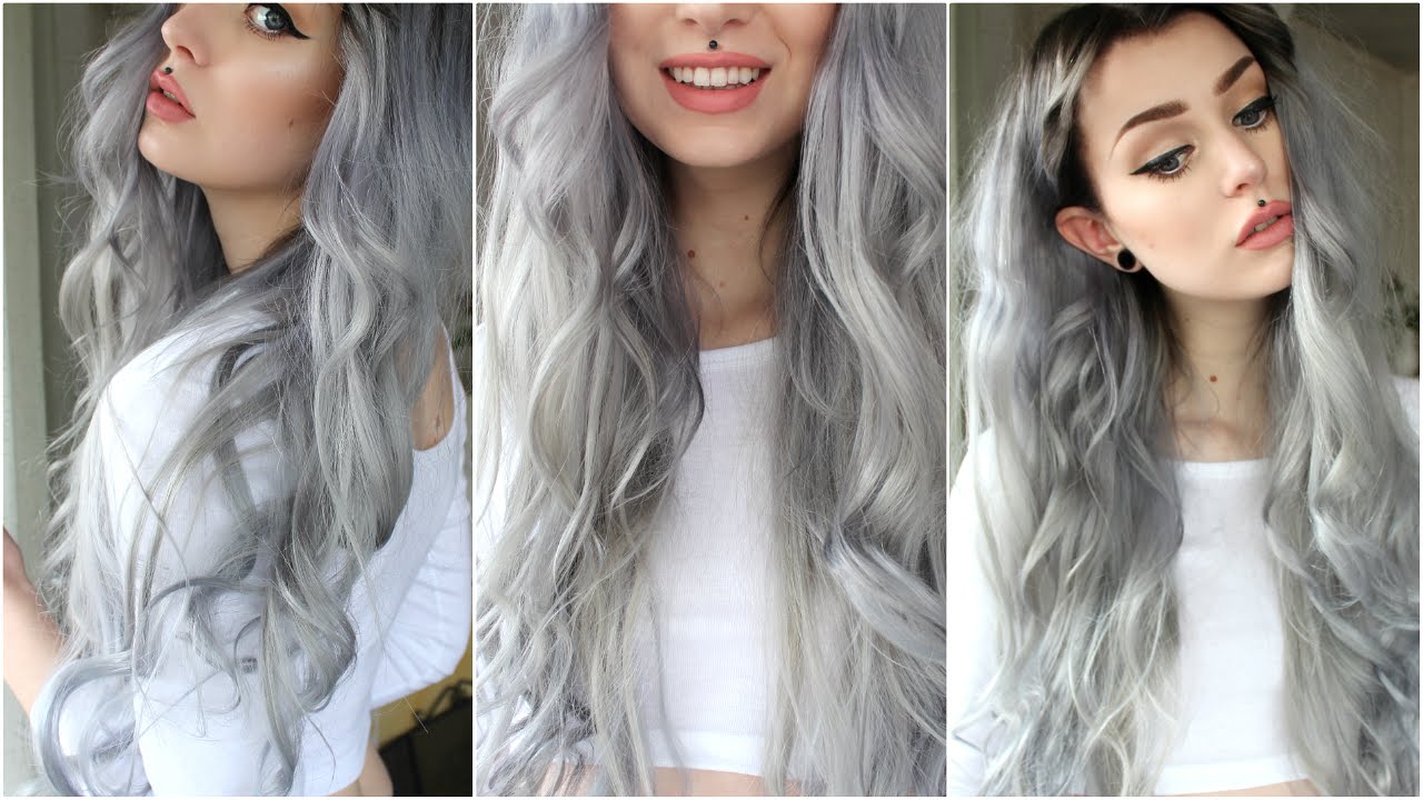 How To: Dark Grey/Silver & Black Roots | Evelina Forsell - Youtube