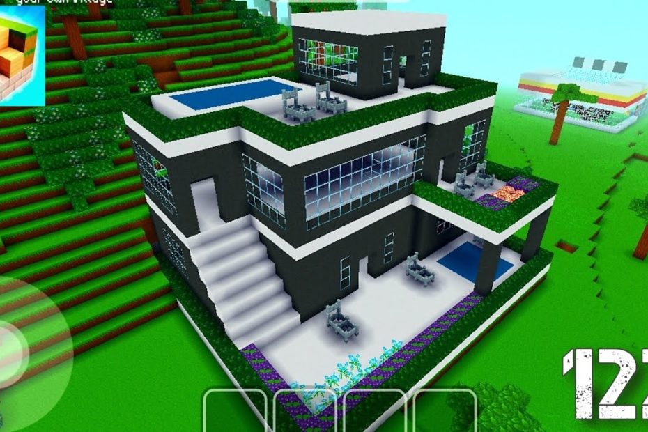 Modern Luxury House | Block Craft: 3D Building Simulator Games For Free |  Gameplay 122 - Youtube