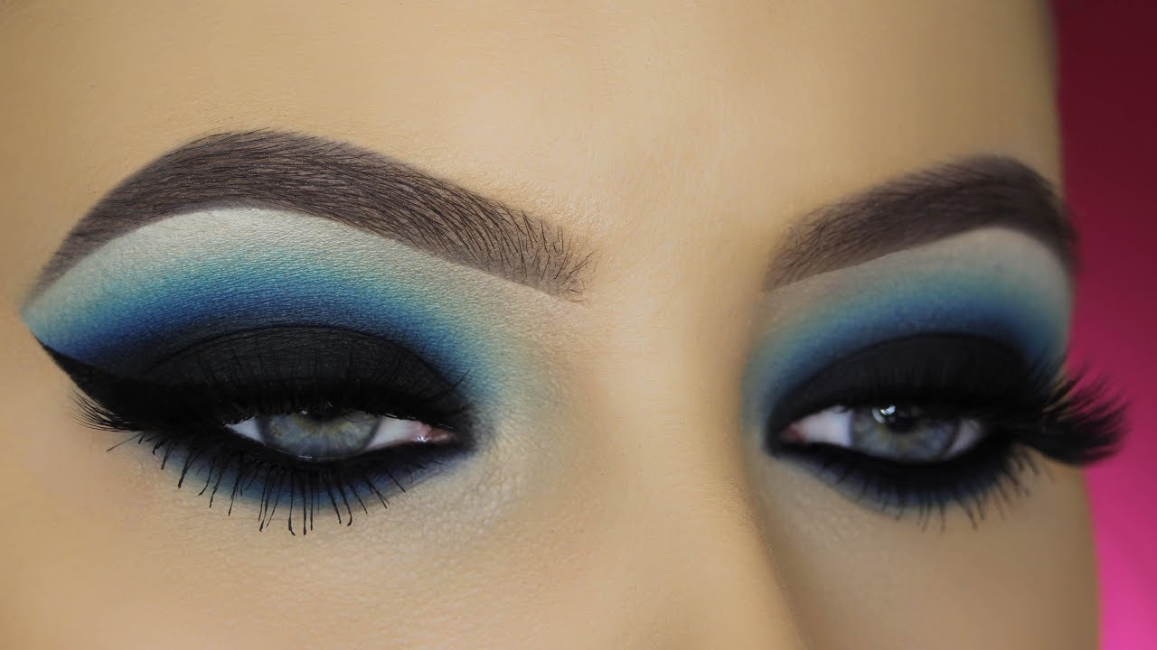 Blue Smokey Eyes Tutorial - Youtube