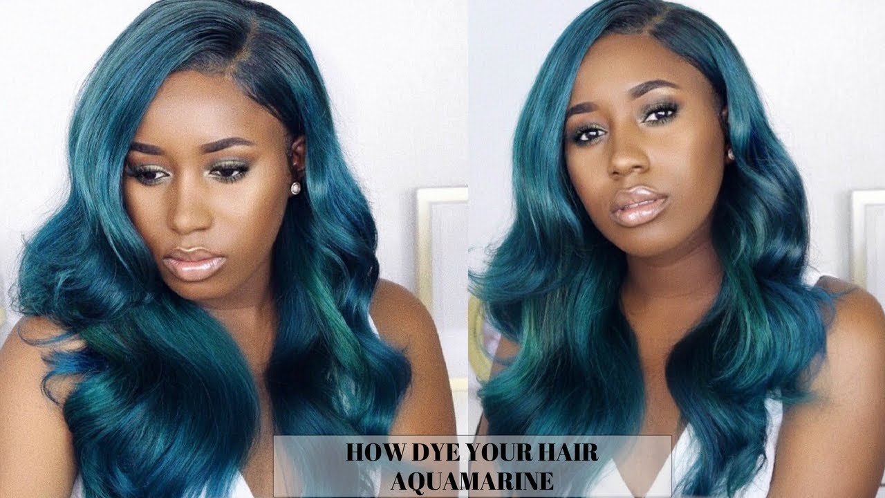 How To: Dye Your Hair Blue/Green | Vrbest Hair Review - Youtube