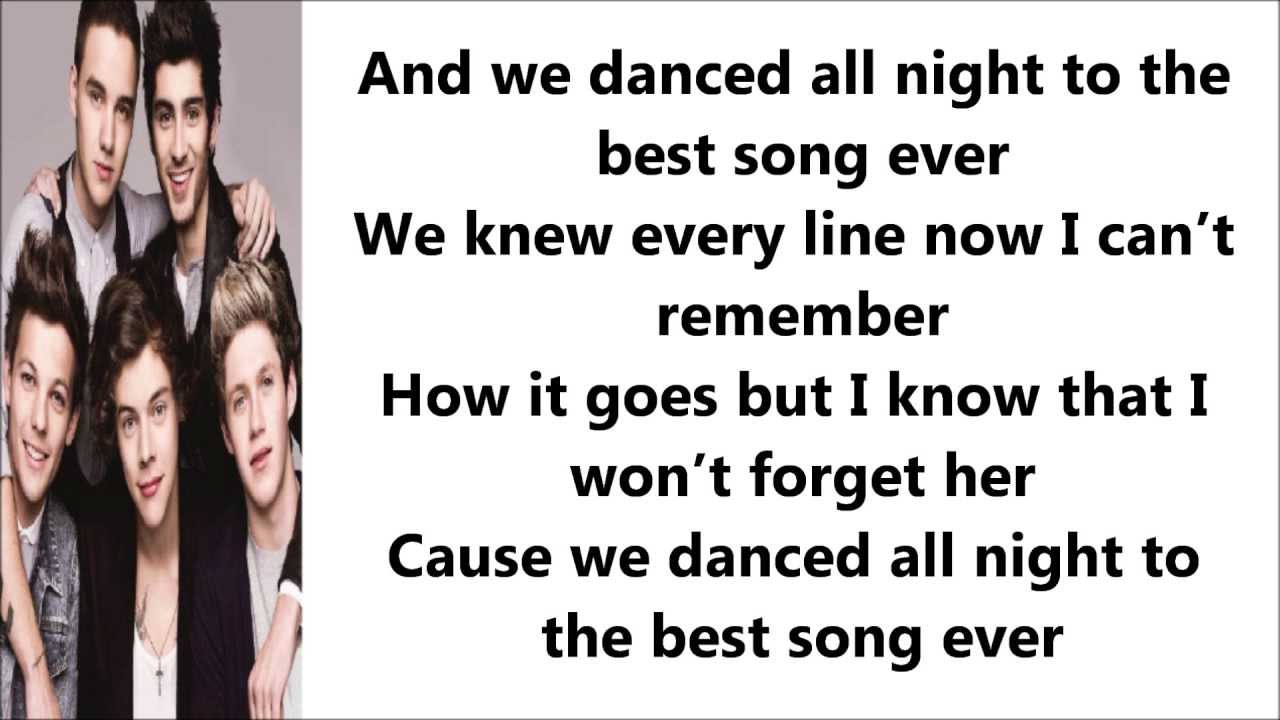 Best Song Ever - One Direction ( Lyrics + Pictures ) - Youtube