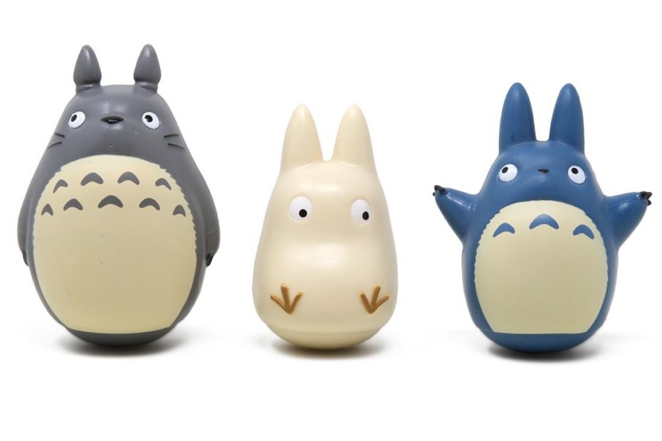 Studio Ghibli Ensky My Neighbor Totoro Totoro Tilting Figure Collection  Gray Blue White