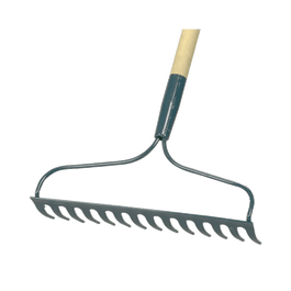 Garant 14" Bow Rake With Wood Handle, 'Practica'